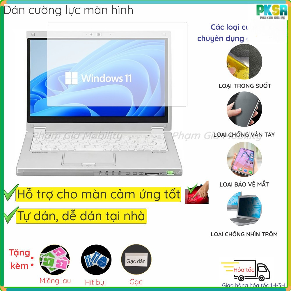 Dán cường lực màn hình dành cho laptop Panasonic NX4 CF SX4 RZ6 XZ6 CF-MX5 CF QV9 fz-g1 trong, nhám,