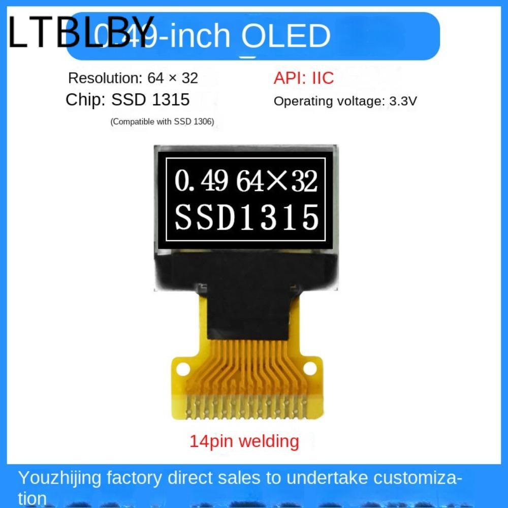 Màn hình OLED LTBLBY, Bảng màn hình OLED IPS 0,49 inch, IC ổ SSD1315 3.3V. Mô-đun màn hình LCD OLED 
