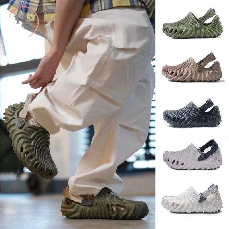 Salehe Bembury X Crocs Pollex Clog Unisex Giày thông gió Vân tay Giày thể thao