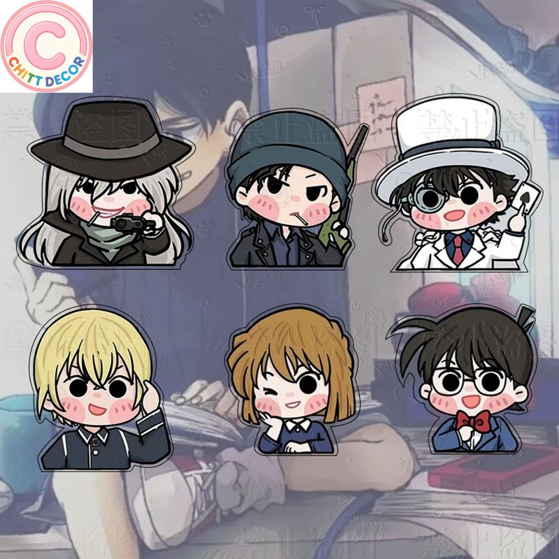 Ghim Cài Áo Bằng acrylic Hình Thám Tử conan Hoạt Hình Dễ Thương