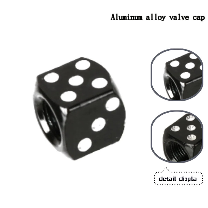Truck Motorcycle Bike - Dice Design Wheel Stem Air Valve Accessories 12mm Tire Valve Caps: Universal