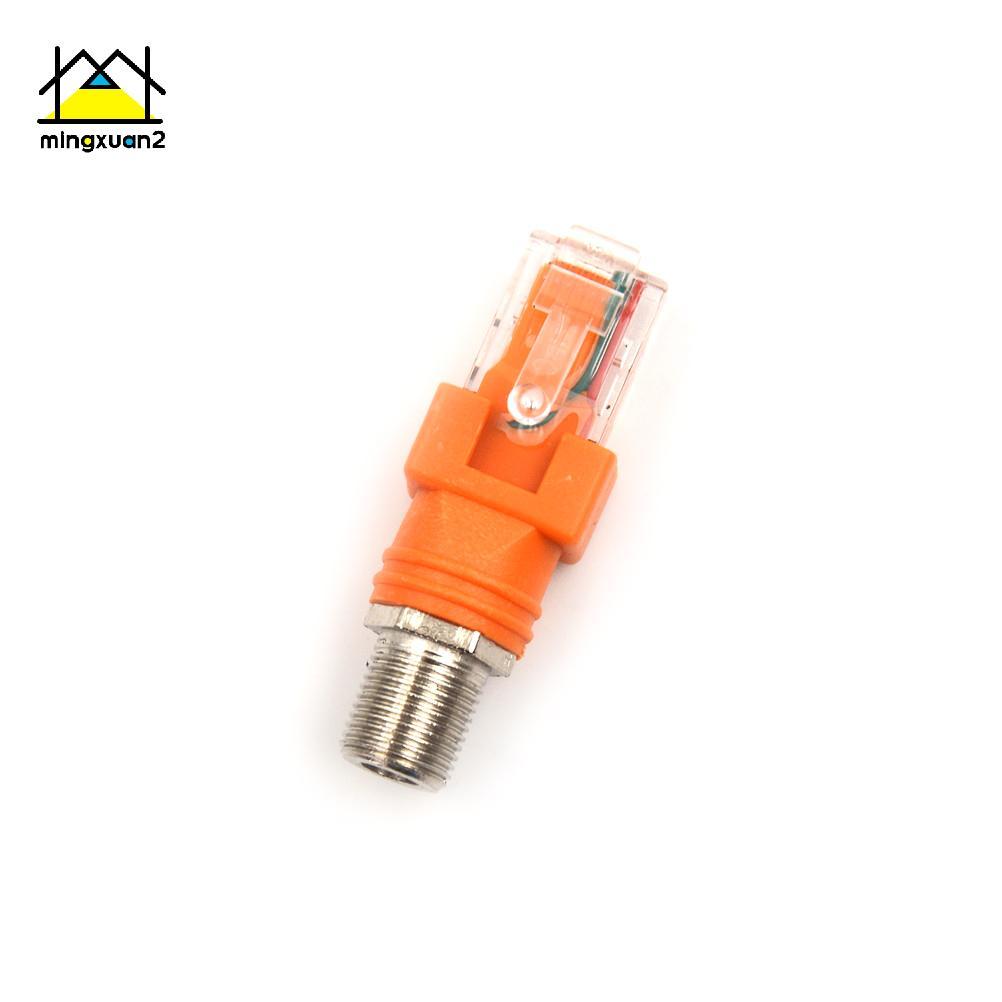 Mingxuan2 New F Female sang RJ45 Male Coax Barrel Coupler Adapter RJ45 sang RF Connector vn