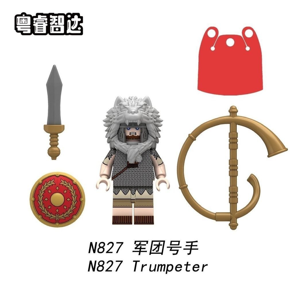 Sản phẩm mới Boutique Thời Trung Cổ Quân Đoàn La Mã Khối Xây Dựng Minifigure Số Tay Đại Bàng Nạp Lại