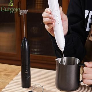 Máy tạo bọt sữa điện GUTGOJO, Máy đánh trứng cà phê cầm tay có thể sạc lại USB, Tiện ích nhà bếp 3 tốc độ bánh răng Đầu thay thế tiếng ồn thấp Máy trộn bọt nướng bánh
