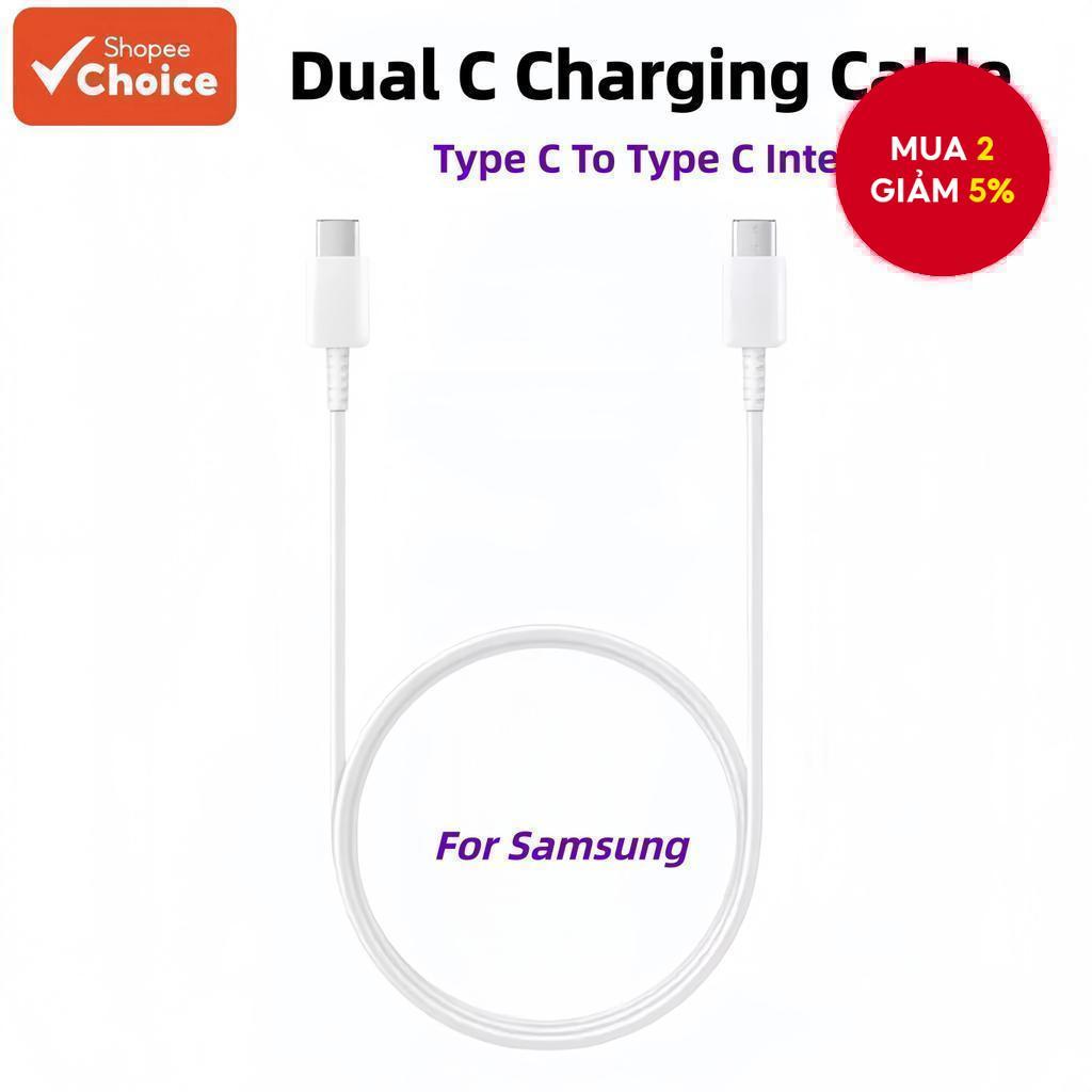 Cáp sạc siêu nhanh hai cổng Type C dài 1.8 mét cho Samsung Galaxy Note Chromebook