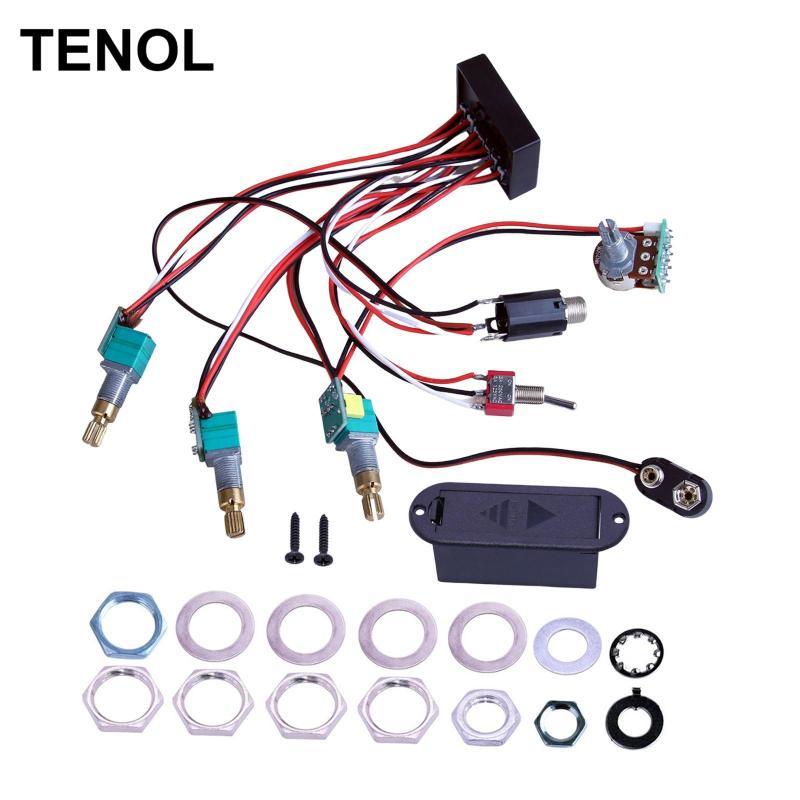 Điện Bass Bán Tải Phụ Kiện Bass EQ Equalizer Điện Bass Preamp Guitar Bass Bán Tải Cho Bass Pickup Ba