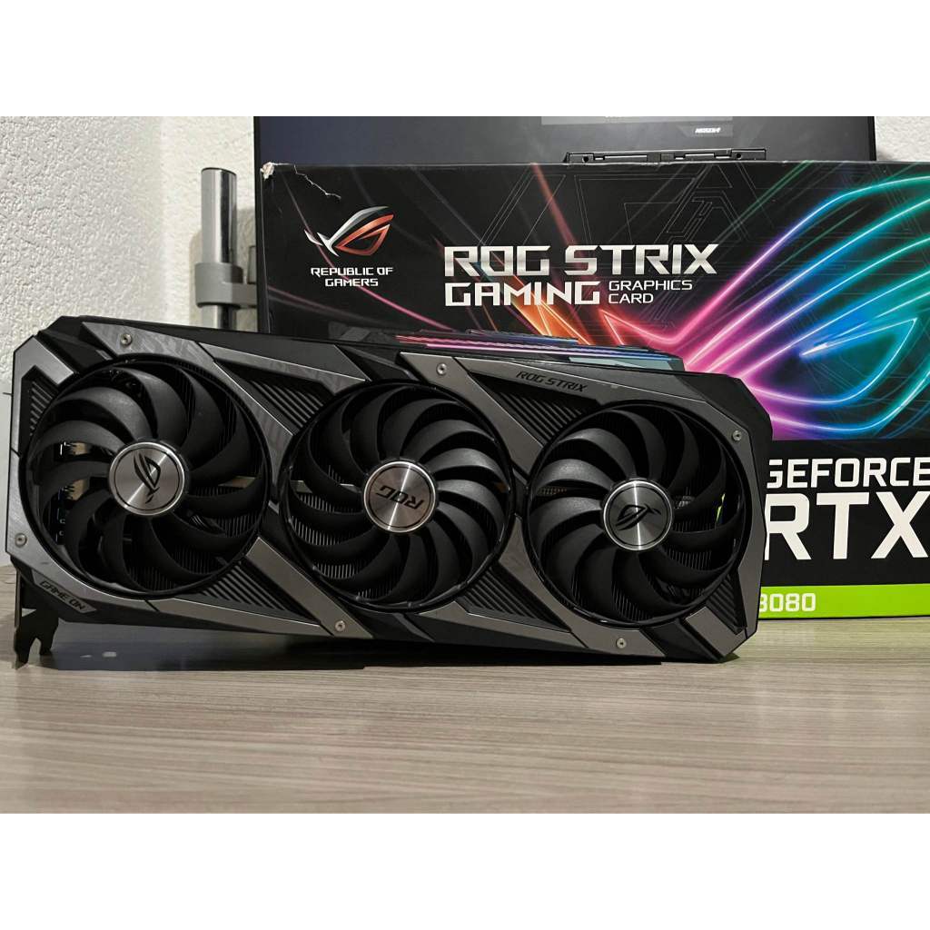 VGA Asus ROG Strix GeForce RTX 3080 OC Edition 10GB GDDR6X Cũ Đẹp Còn BOX