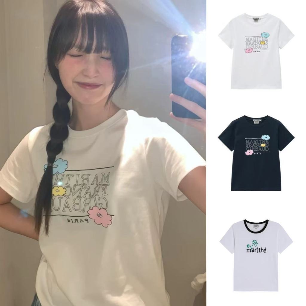 Marithe South Korea DAIS*Y X MARITHE Collaboration short-sleeve shirt jennie Same style women's casu