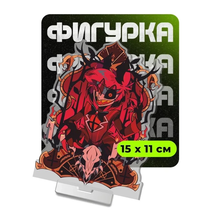 Standee Hazbin Hotel mô hình nhân vật Alastor Vox Lucifer trang trí bàn học quà tặng Anime Hazbin Ho