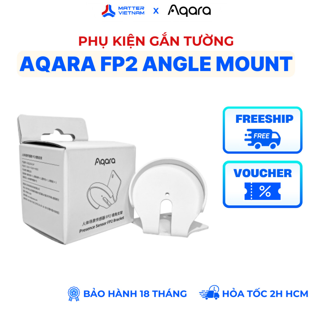 Aqara FP2 Angle Mount - Đế Gắn Góc Tường Cho Cảm Biến Hiện Diện FP2 - BẢN QUỐC TẾ