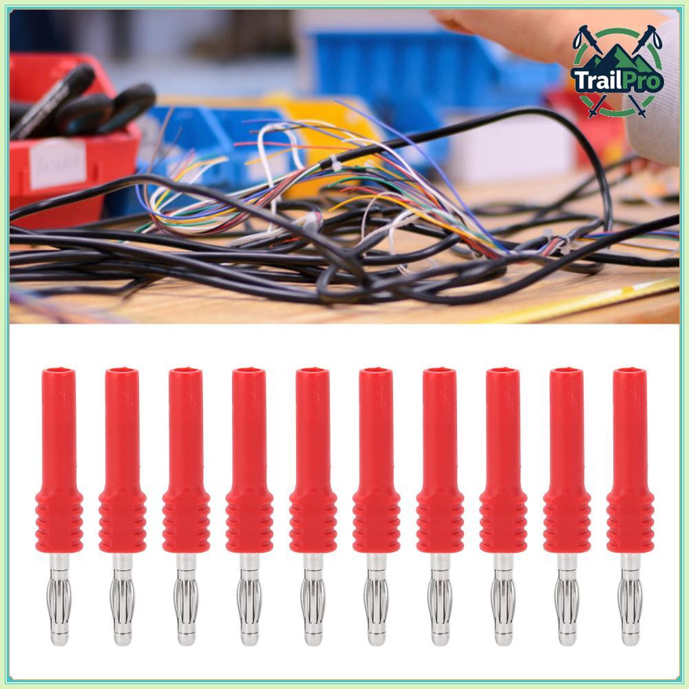TrailPro LiebeWH 10 CÁI J.20025 Banana Plug Brass Connector Adaptor 4mm Nam đến 2 mm Đồng hồ vạn năn