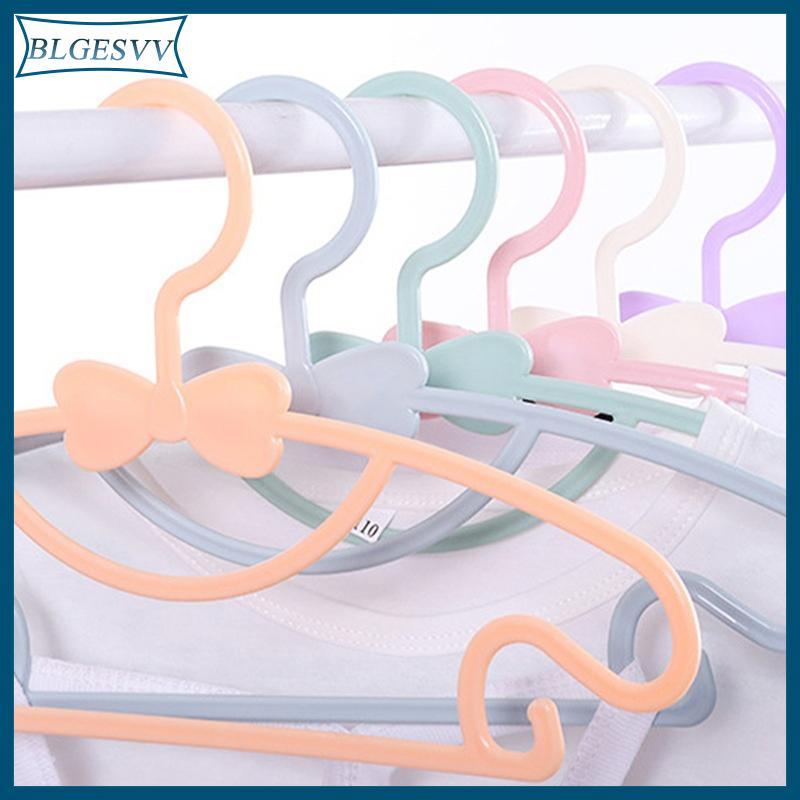 Blg 10 Cái Quần Áo Nhựa Trẻ Em Móc Treo Nhỏ Có Giá Để Áo Cho Bé Tập Đi Dễ Thương