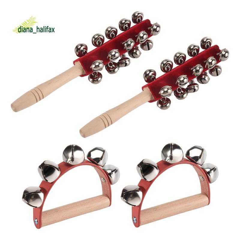 Giáng Sinh Tay Jingle Bells Jingle Shaker Bells Handhold Bells Lục Lạc Nhạc Cụ