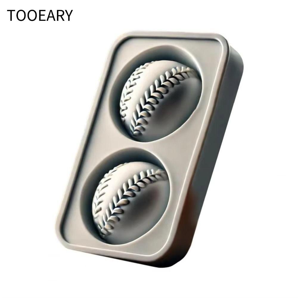 Máy làm đá viên TAINAKARITSU, Khuôn làm đá hình bóng chày dễ dàng phát hành, Khay đựng đá silicon bóng đôi cho nhà bếp quầy Bar tại nhà
