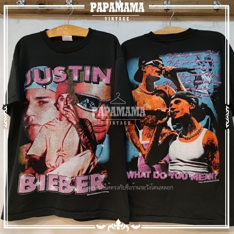 2026 Justin thời trang Justin Bieber Bootleg Tag hundreds Percent Áo thun (Áo thun sợi nhỏ) Áo thun 