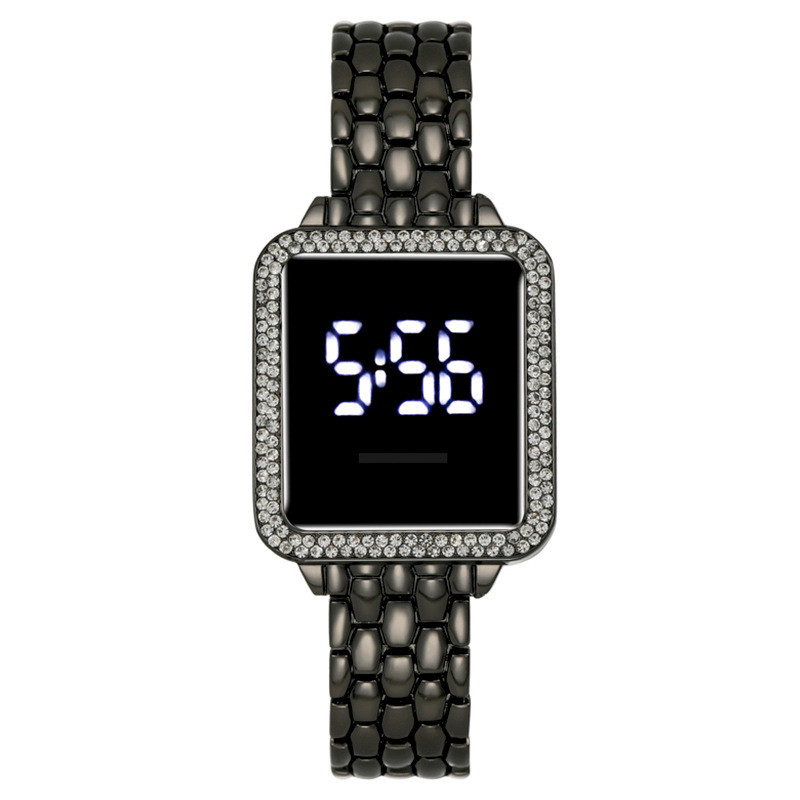 Đồng hồ nữ kim cương thời trang Đồng hồ nữ Màn hình LED Đồng hồ nữ 3.21 CÓ