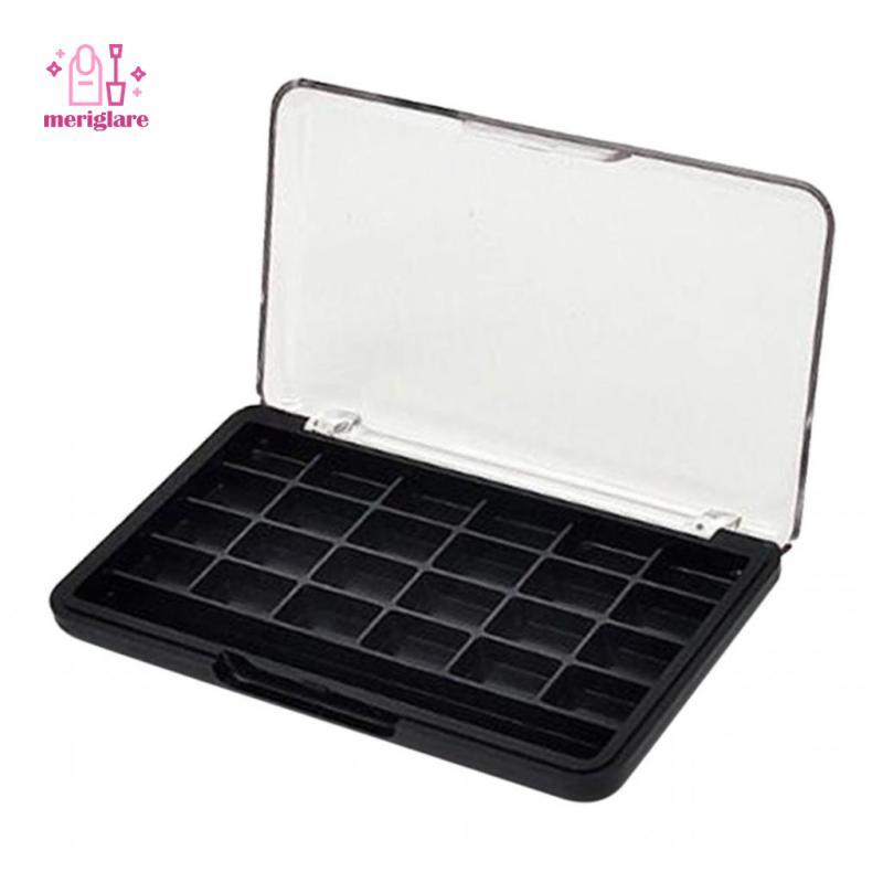 Meriglare Trang điểm rỗng Bảng phấn mắt Pallet Blusher Powder Bronzer Giá đỡ