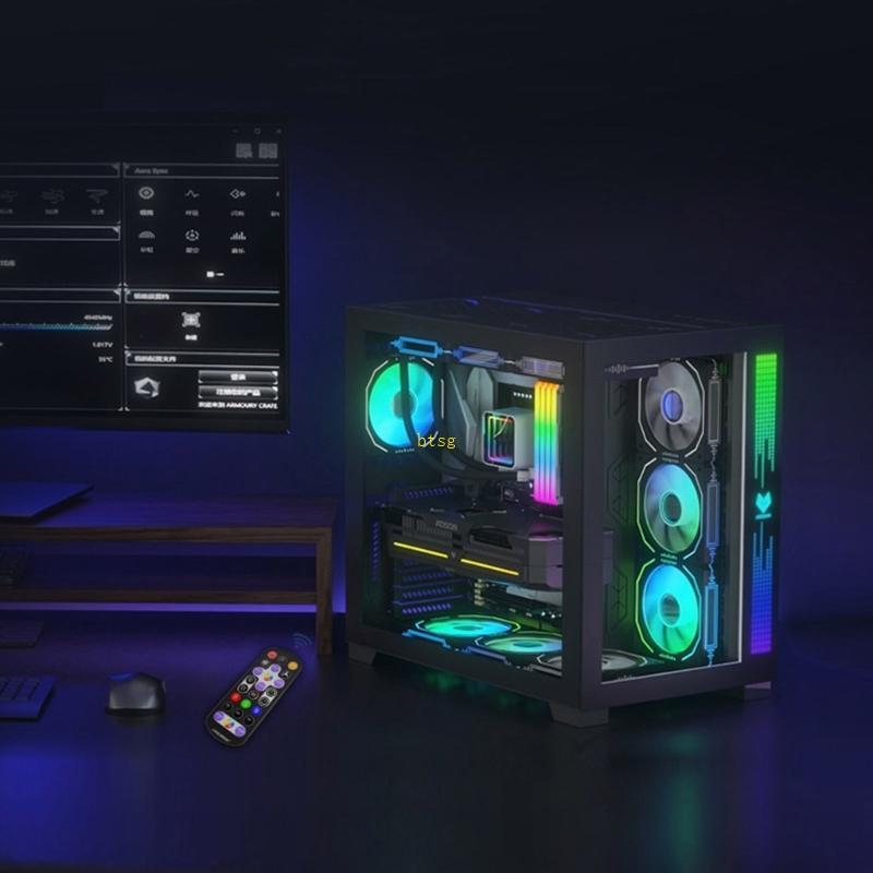 Btsg Quạt Làm Mát Hub PWM ARGB Có Địa Chỉ ARGB Hub Chia Cho Máy Tính PC Case