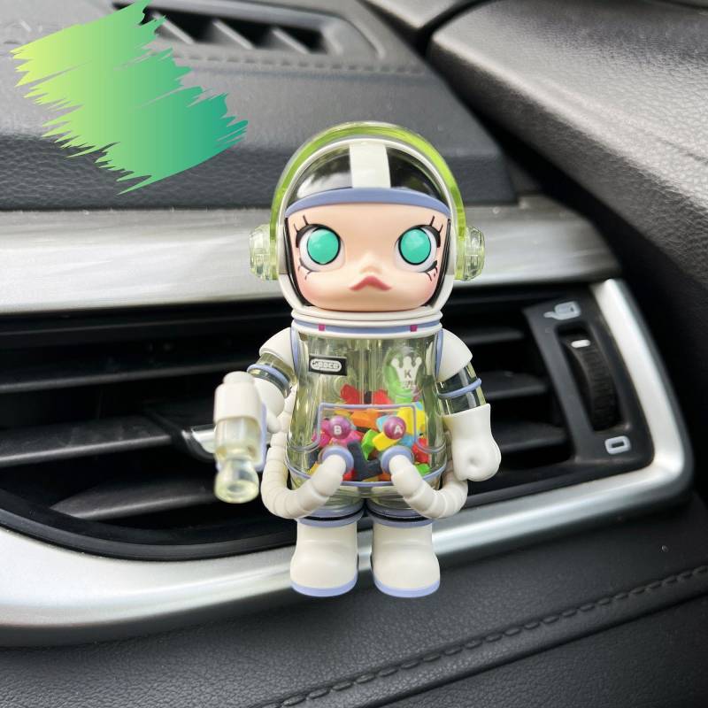 【Ready Stock】 Fashion Play Pop Mart Car Decoration Air Conditioning Air Outlet Decoration High Sense