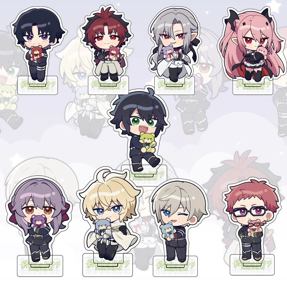 Standee Anime Seraph of the End Owari no Seraph mô hình acrylic chibi Mikaela Yuichiro móc khóa tran