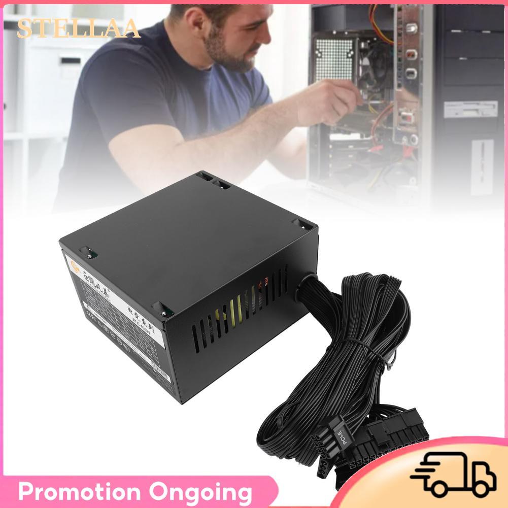 Stellaa Bộ nguồn PC ATX Hợp kim nhôm 400W hiệu suất cao cho Win10