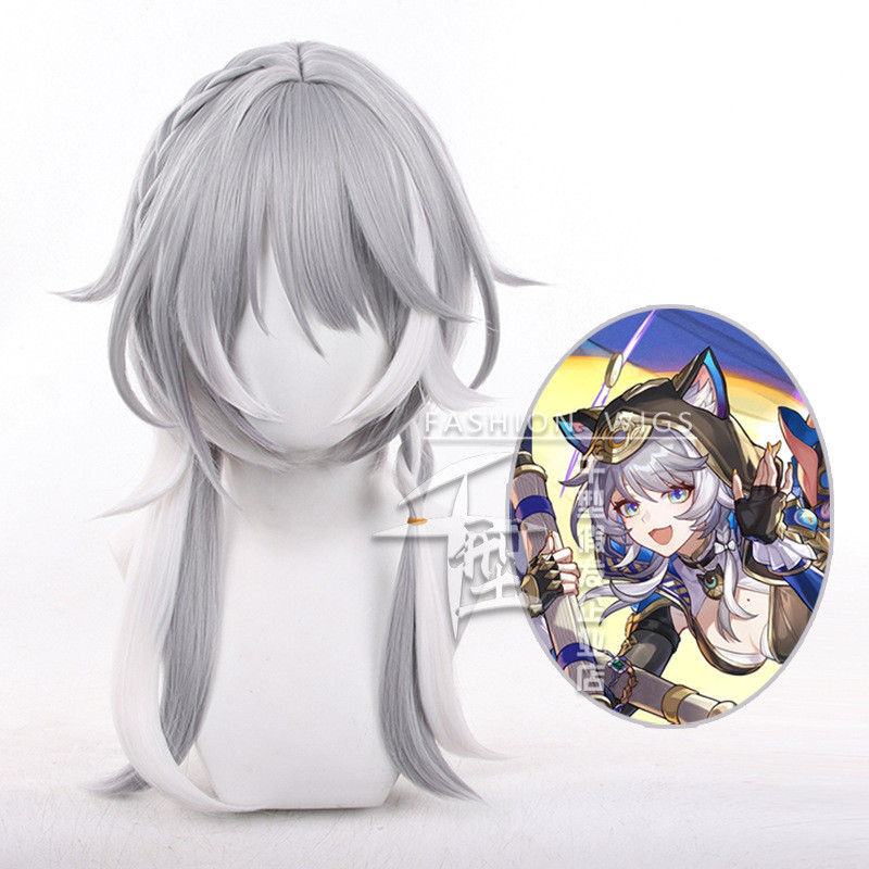 Cipher Cosplay - Tóc giả Honkai Star Rail, tổng hợp chịu nhiệt, kiểu ngắn