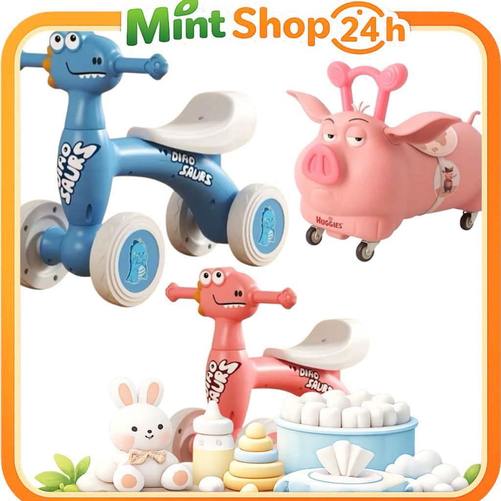 xe chòi cho bé yêu xắn đáng yêu có bé - Mint Shop 24H