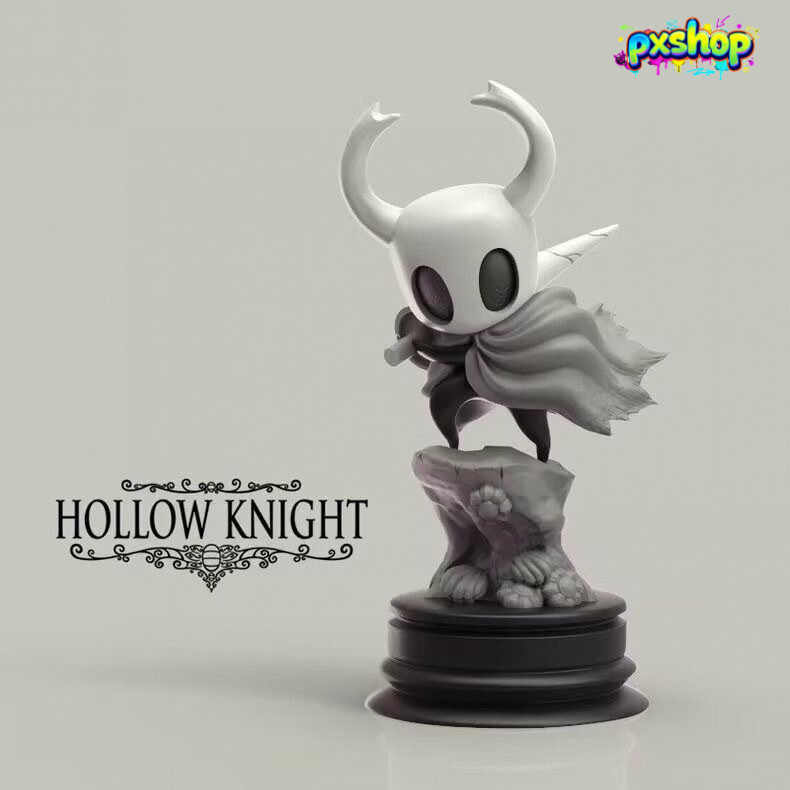 Mô Hình Hollow Knight Pure Vessel vs Ghost - Tượng Chiến Đấu Epic Battle Scene - Decor Bàn Làm Việc 