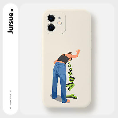 JURSUE Ốp lưng Nghệ thuật trừu tượng tối giản chống sốc chống bẩn mềm cho iPhone 17 Air 16 15 14 13 12 11 PRO MAX SE 2020 X XR XS ip 8 7 Plus MZ50476