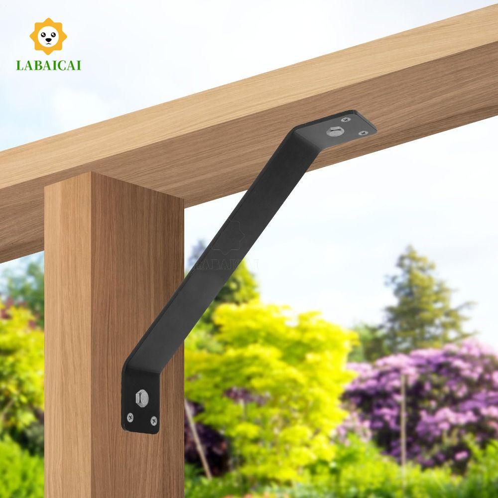 Giá đỡ kim loại LABAICAI, 45° Cần gia cố dày, Bộ gia cố Tăng cường ổn định hạng nặng Gazebo Gia cố k