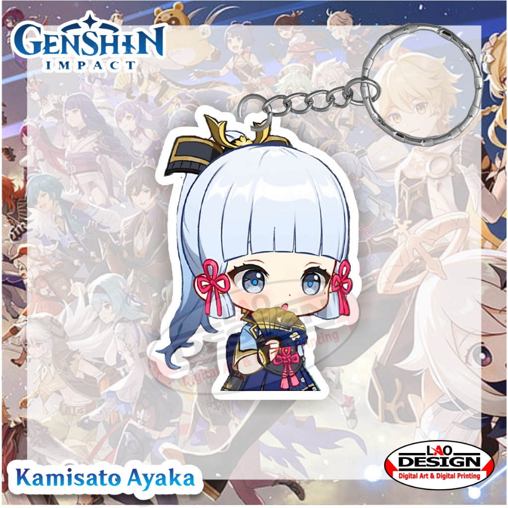Gantungan Kunci KAMISATO AYAKA Genshin Impact - Gantungan Kunci Genshin Impact - Gantungan Kunci