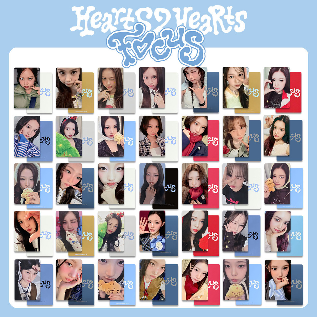 Nhẹ Nhàng Ẩn Năm Tự Chế Trái Tim2Hearts Hearts Sister FOCUS Hàng Hóa Photocard H2H Photocard mr Thẻ 