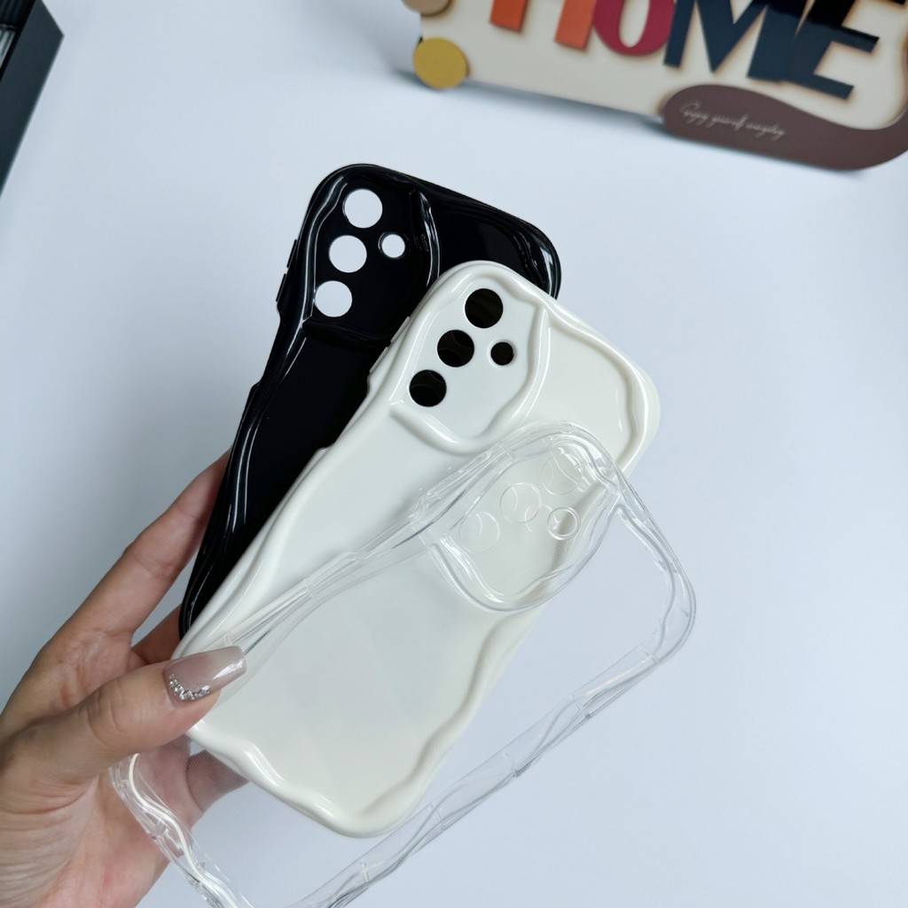 Ốp Mềm TPU Sóng Trong Suốt Cho Samsung Galaxy M14 Ốp Lưng Điện Thoại Samsung M14 5G Samsung Galaxy S
