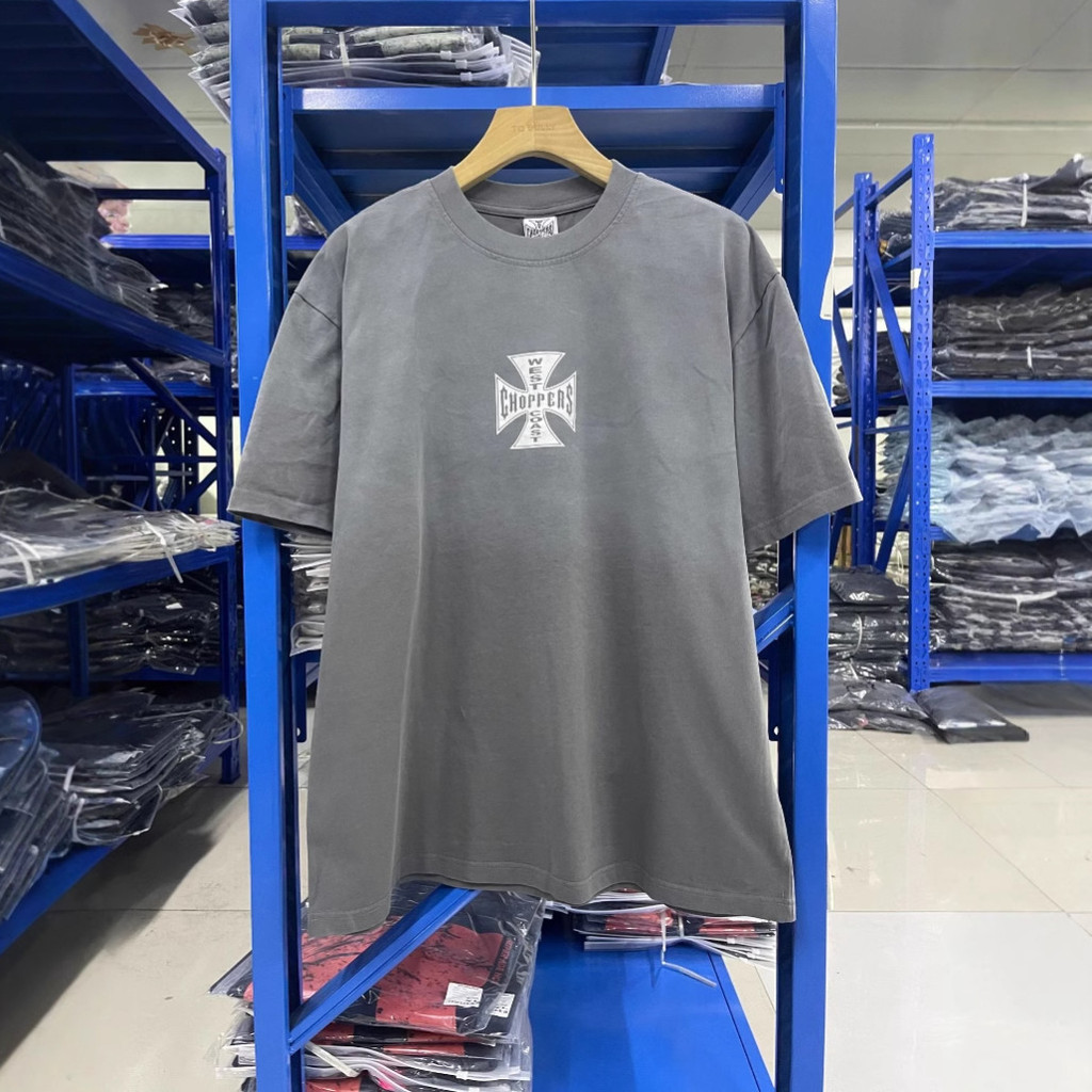 NKAN West Coast Choppers West Coast street style washed vintage loose-fitting couple's short-sleeve 