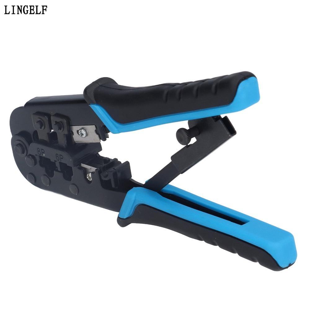 Dụng cụ uốn LINGELLF RJ45, Dụng cụ uốn và cắt dây tích hợp 6 trong 1, Dụng cụ uốn mô-đun RJ11 / RJ12