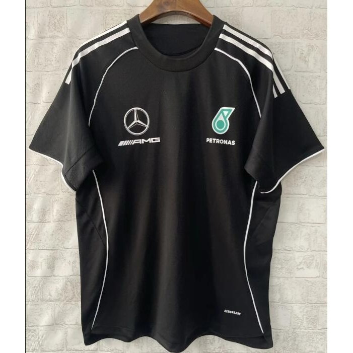 Áo Polo đen Lewis Hamilton MERCEDES AMG PETRONAS Formula 1 - Phù hợp Fan Hâm Mộ