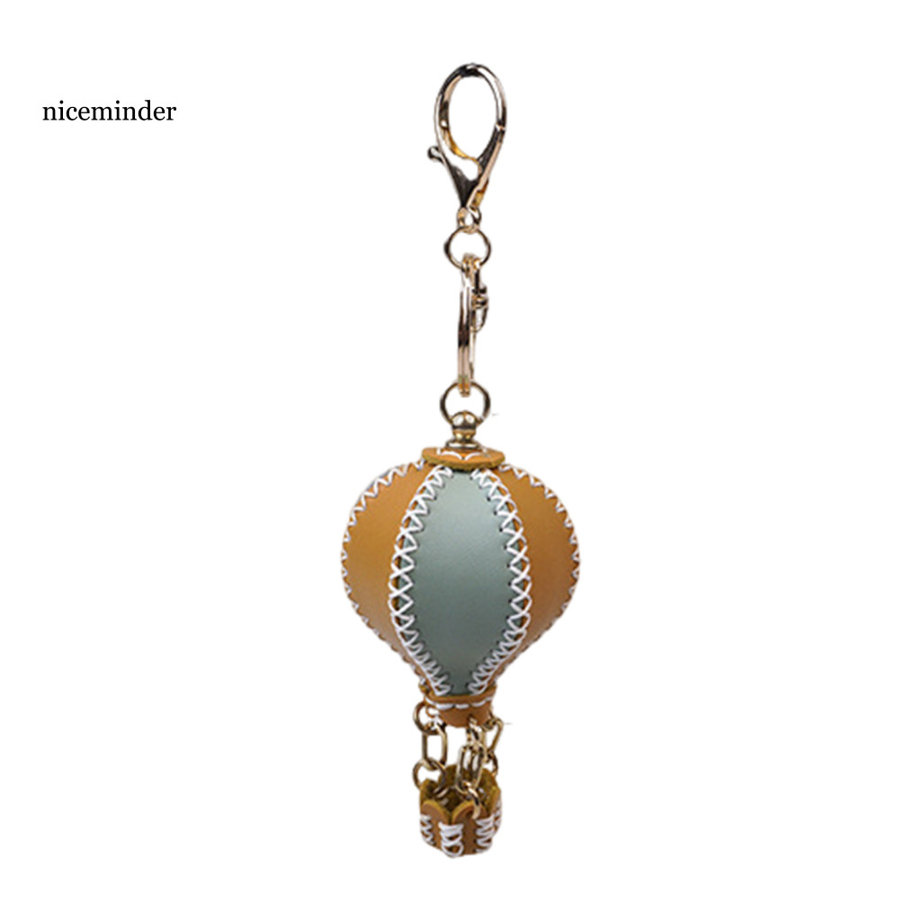 ZNCE _ DIY Faux Leather Craft Kit Handmade Faux Leather Móc khóa DIY Faux Leather Hot Air Balloon Mó