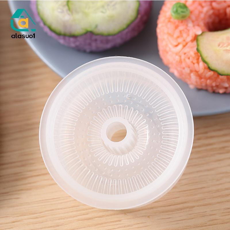 [Alasuo] Khuôn làm cơm tròn Donut mùa học Máy làm Sushi không gỉ DIY Khuôn ép cơm dễ dàng cho bé Ben