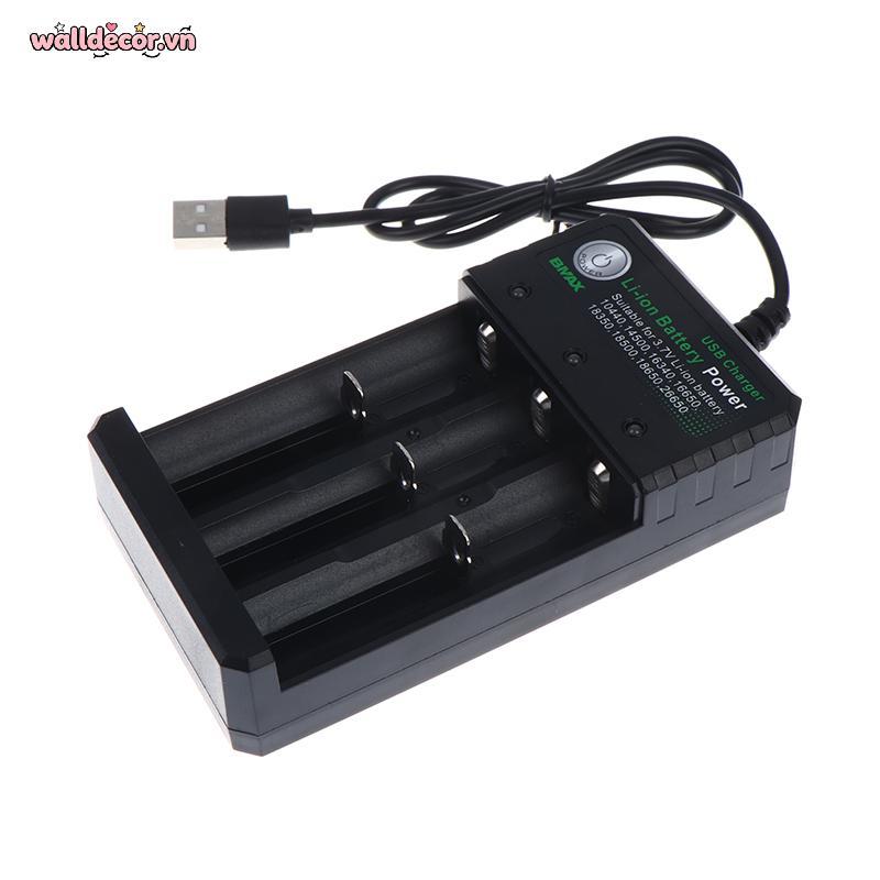 Wa 3 Khe 18650 Pin Li-ion Sạc USB Sạc Sạc Sạc Pin Li-ion Sạc Cho 18650 Pin VN