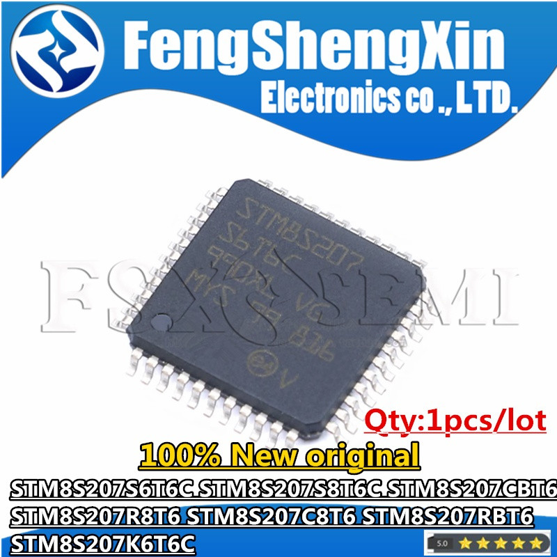 1 Chiếc 100% Mới STM8S207S6T6C STM8S207S8T6C STM8S207CBT6 STM8S207R8T6 STM8S207C8T6 STM8S207RBT6 STM