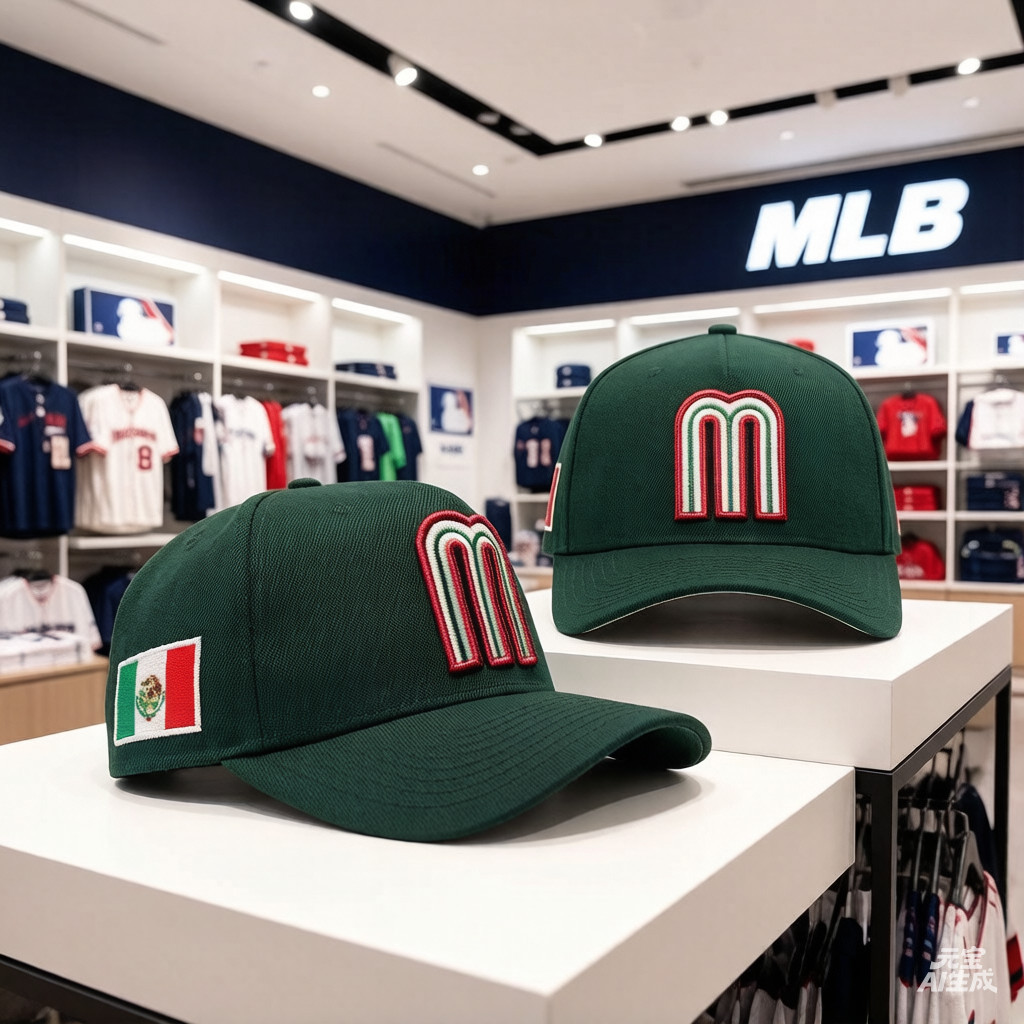 Mũ Snapback Unisex 9Forty Phong Cách Mexico, Logo Cờ Màu Xanh Đậm