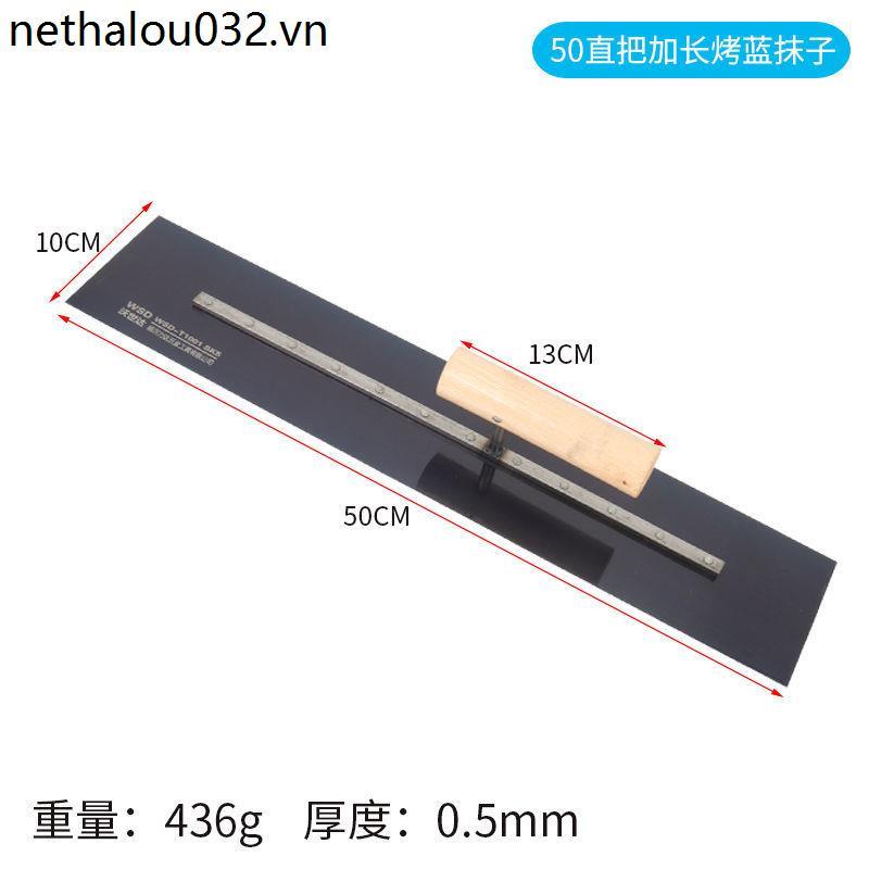 Kéo Dài Thép Xanh Kéo Dài Kéo Cạp Putty Trowel Lô Tường Vữa Cách Nhiệt Đẩy Dao Cạo Sàn Dao Màu Xám D
