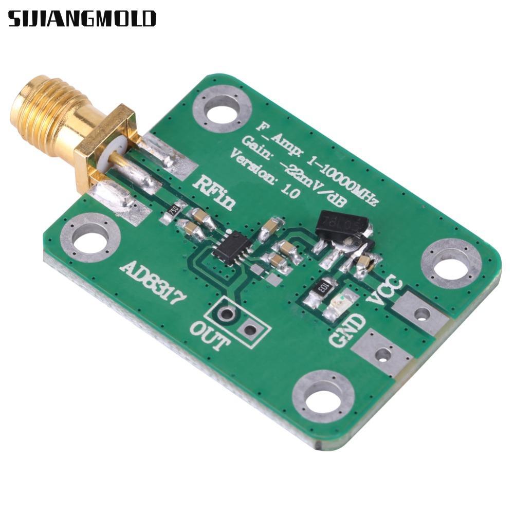 Đồng hồ đo công suất đầu ra nhật ký SIJIANGMOLD, -55dBm đến 0dBm 1M-10000 MHz AD8317 Máy dò logic Ph