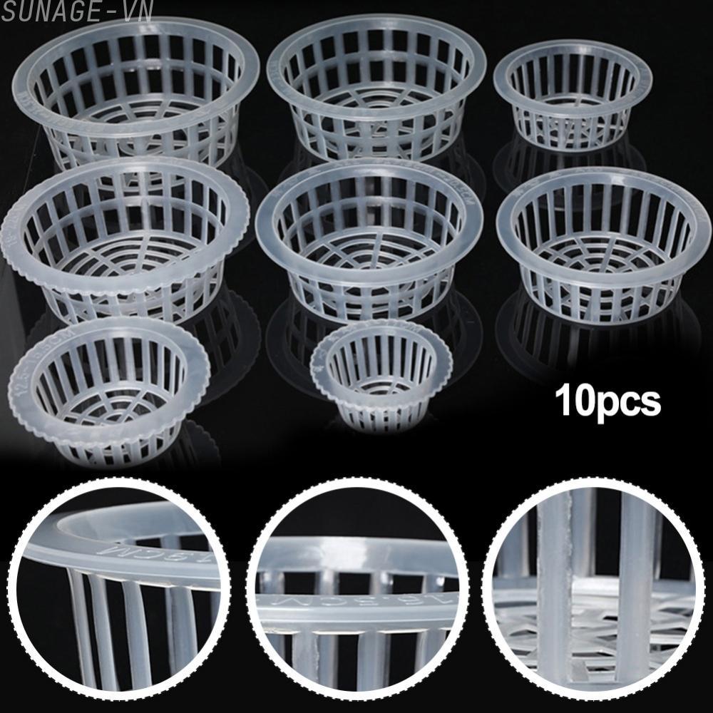 【SUNAGE】Reliable and Practical Plastic Mesh Pot Net for Hydroponic Aquarium Plant Growth【HOT Fashion