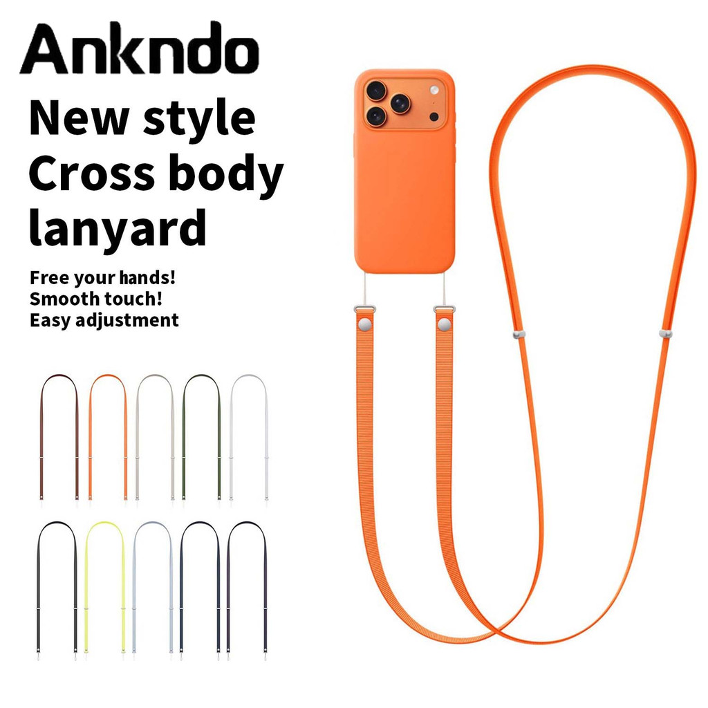 Dây đeo chéo từ tính Ankndo Dây đeo điện thoại cho iOS 17 Pro Max Dây đeo cổ có thể điều chỉnh Dây b