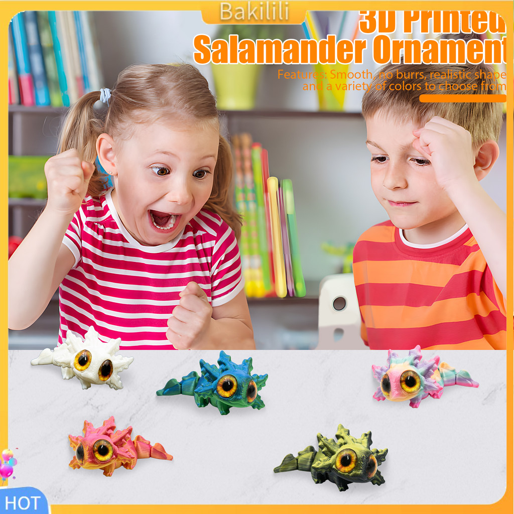 {Bakilili} Mô hình kỳ lân in 3d Tượng kỳ lân Mini hình kỳ lân khớp nối 3d Đồ chơi mô hình động vật đ