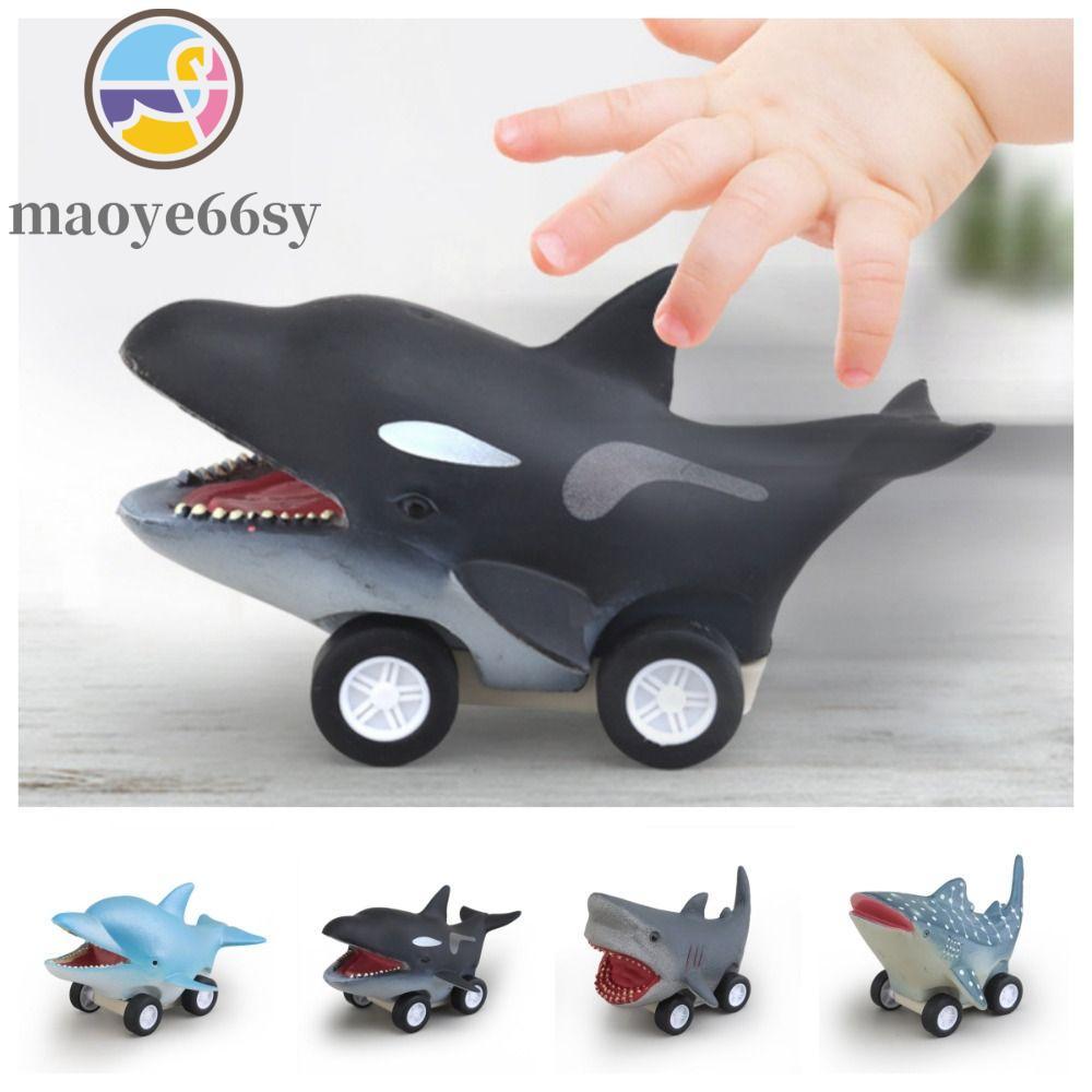 MAOYE66SY Press and Go Car Toy, Great White Shark Shark Shark Dolphin Inertia Car Toy, Creative Cool
