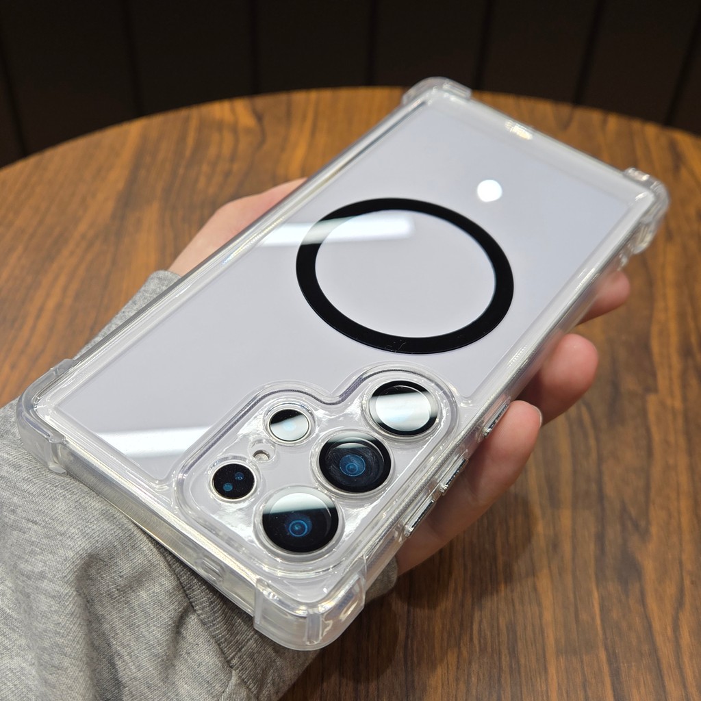 ốp samsung a12 ốp điện thoại samsung Túi Khí Dày MagSafe Từ Tính Cho Vỏ Điện Thoại Samsung S Series 