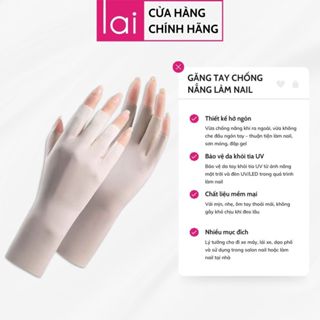 Găng Tay Xỏ Ngón Chống Nắng UPF50+ Chống Tia UV, Siêu Nhẹ Thoáng Khí, Tiện Dụng Làm Móng & Đi Xe