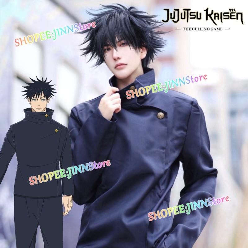 -JINN-JUJUTSU KAISEN Season 3: Trang phục hóa trang anime Megumi Fushiguro bao gồm đồng phục và tóc 
